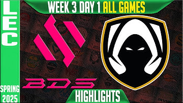 BDS vs TH Highlights ALL GAMES | LEC Spring Split W3D1 2025 | Team BDS vs Team Heretics