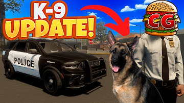 I Used the NEW POLICE K9 to Catch Criminals in The Flashing Lights Update!