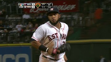 MIN@HOU: Singleton turns unassisted double play