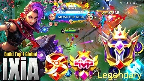 SUPREME IXIA INSANE +200% SUPER ATTACK BUILD AND EMBLEM 2025!! (enemies no escape💀) MLBB