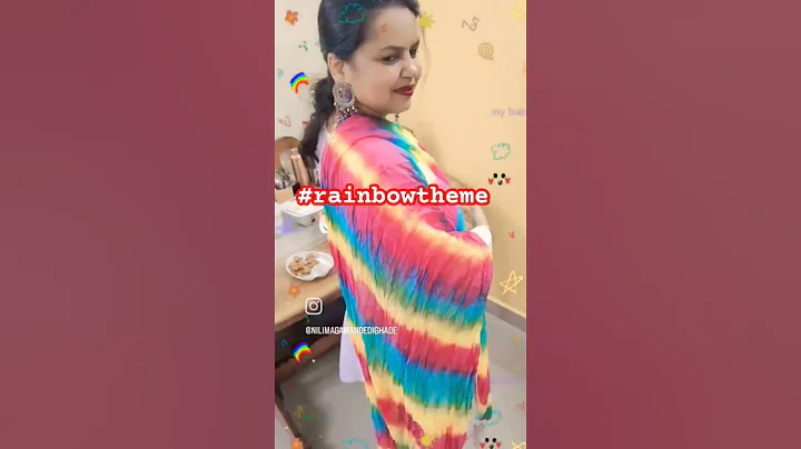 rainbow🌈 kitty party theme #rainbow #kittypartyforladies #themes #youtubeshorts #likesharesubscribe