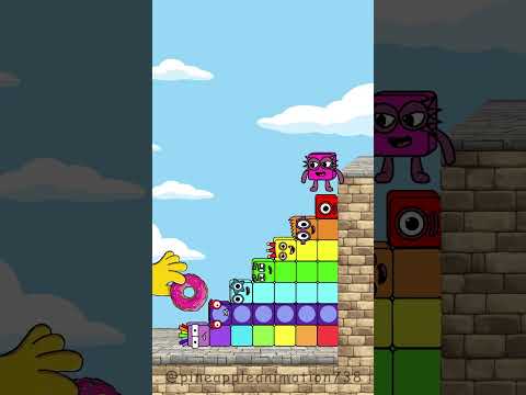 Sprunki oc Numberblocks Can Eight make it down the stairs