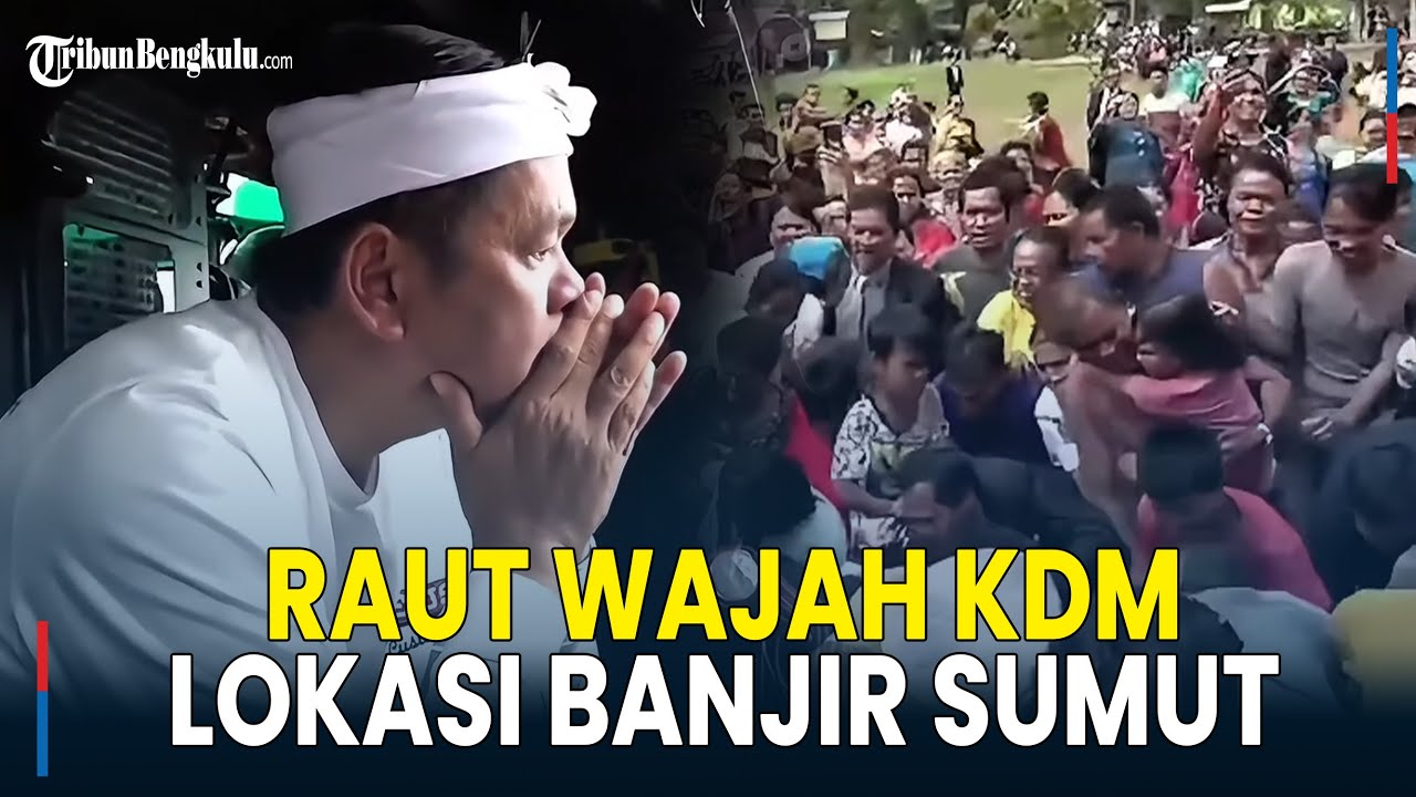 Raut Wajah Kang Dedi Mulyadi, Tak Kuasa Menahan Sedih Melihat Dampak Bencana Banjir di Sibolga Sumut