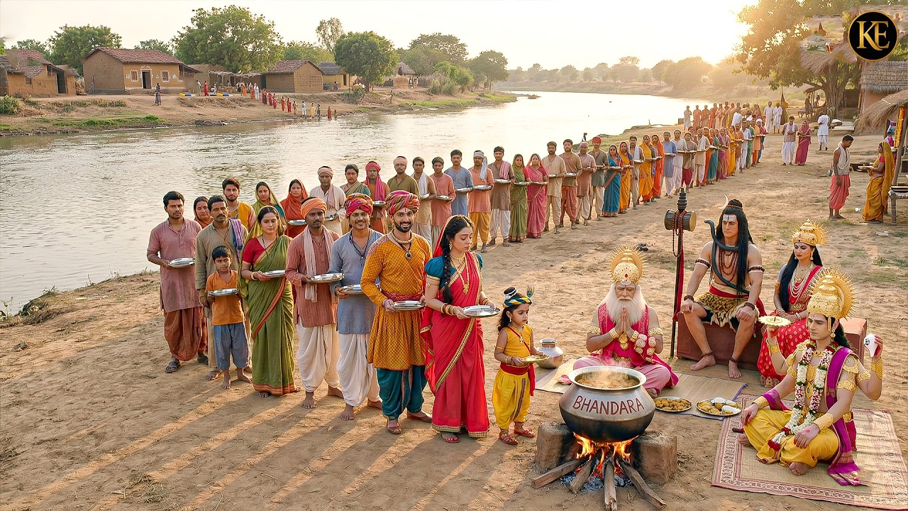 गोकुल में सभी देवताओं ने मिलकर बाल कन्हा के लिए किया भंडारा | यशोमती मईया के नंदलाला | Krishan leela