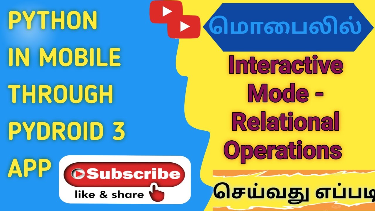 Python Program - Relational Operations - YouTube