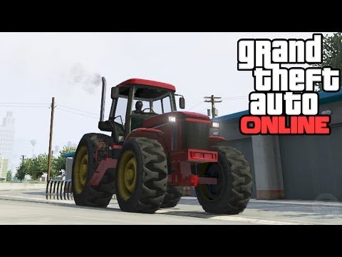 GTA 5 Online: Tractor With Rake Attachment Location! Rare Unique Vehicles Guide (Grand Theft Auto 5)