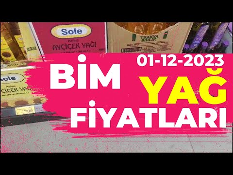 BİM MARKET AYÇİÇEK YAĞ FİYATLARI  5 LİTRE AYÇİÇEK YAĞ NE KADAR -01-12-2023