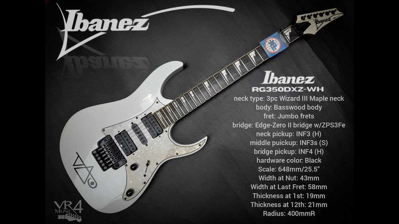 Ibanez RG350DXZ-WH / Dealova cover - YouTube