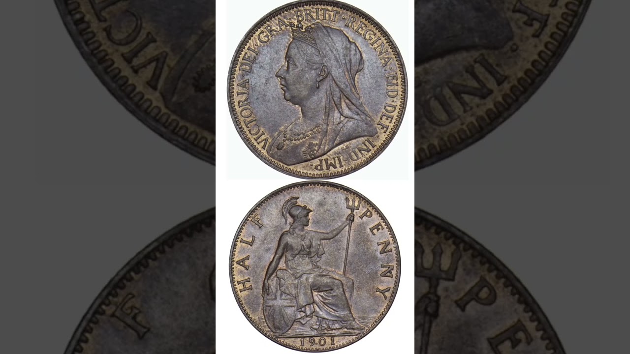 UK 1901 HALF PENNY COIN VALUE + REVIEW VICTORIA - YouTube