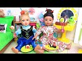 Doll friends dress up and cook Japanese style / PLAY DOLLS explore traditions