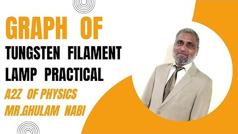 How to draw the graph of tungsten filament lamp practical?🖕🏼