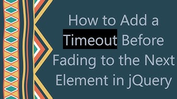 How to Add a Timeout Before Fading to the Next Element in jQuery