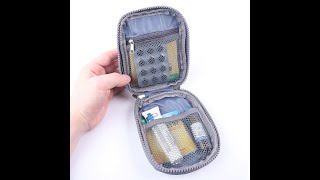 Medicine Organizer Pill Case Splitter Bag Travel Outdoor Drug Storage First Aid Kit Portable Sack