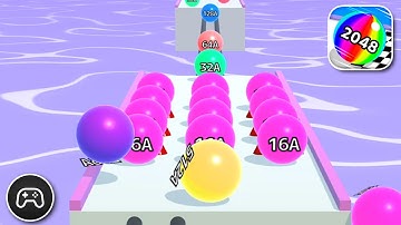 Ball Run 2048 - Gameplay Walkthrough Part 133 - Puzzle Game Levels To Play (iOS, Android)