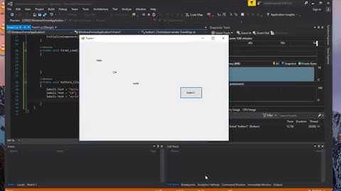 C# - Visual Programming - How write text on label by button - Urdu / Hindi - Lecture 3.