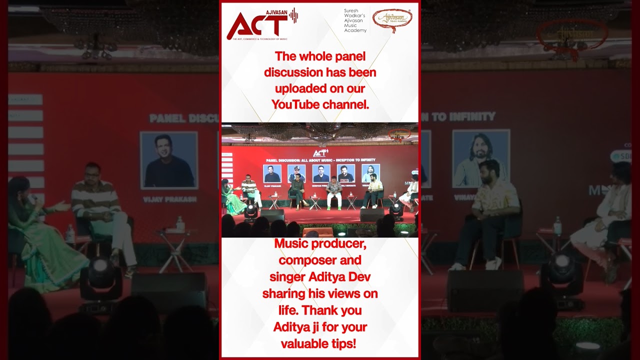 Music producer, composer and singer Aditya Dev sharing his views on life.