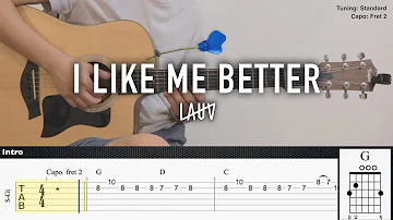 I Like Me Better - Lauv | Fingerstyle Guitar | TAB + Chords + Lyrics