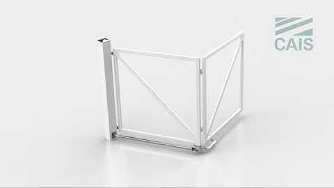 TRACKLESS BI-FOLDING SWING GATE