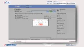 iDOC UPLOAD uploading documents within folders