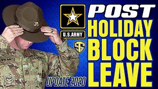 POST HOLIDAY BLOCK LEAVE UPDATE 2020 | QUARANTINE OR ISOLATION OR WHAT?