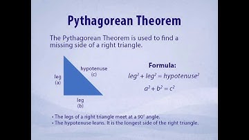 Pre-Algebra Placement Review Introductory Skills: Pythagorean Theorem