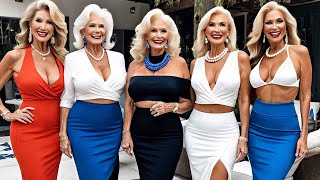 Every Man Dream ❤️ Natural Older Women Over 50 🔥 Plus Size Timeless Elegance