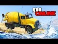 БЕТОНОМЕШАЛКА НА ВОДНОМ ИСПЫТАНИИ! - GTA 5 ONLINE ( ГТА 5 ОНЛАЙН )