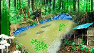 FULL VIDEO/60 days: Cleaning up & Building an Abandoned Farm | Build a Fish Pond - Harvest Mushrooms