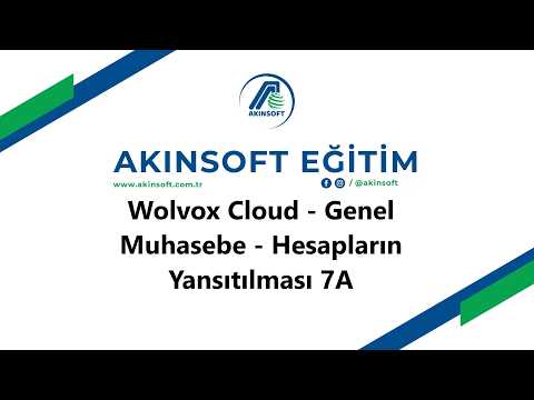 WolvoxCloud - Genel Muhasebe - Hesapların Yansıtılması 7A