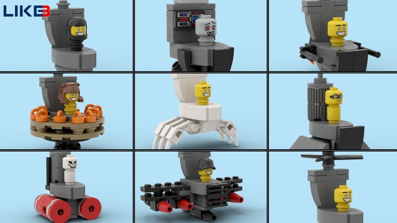 Skibidi Toilet LEGO : Building ALL TOILET ARMY #4 (Tutorial) 