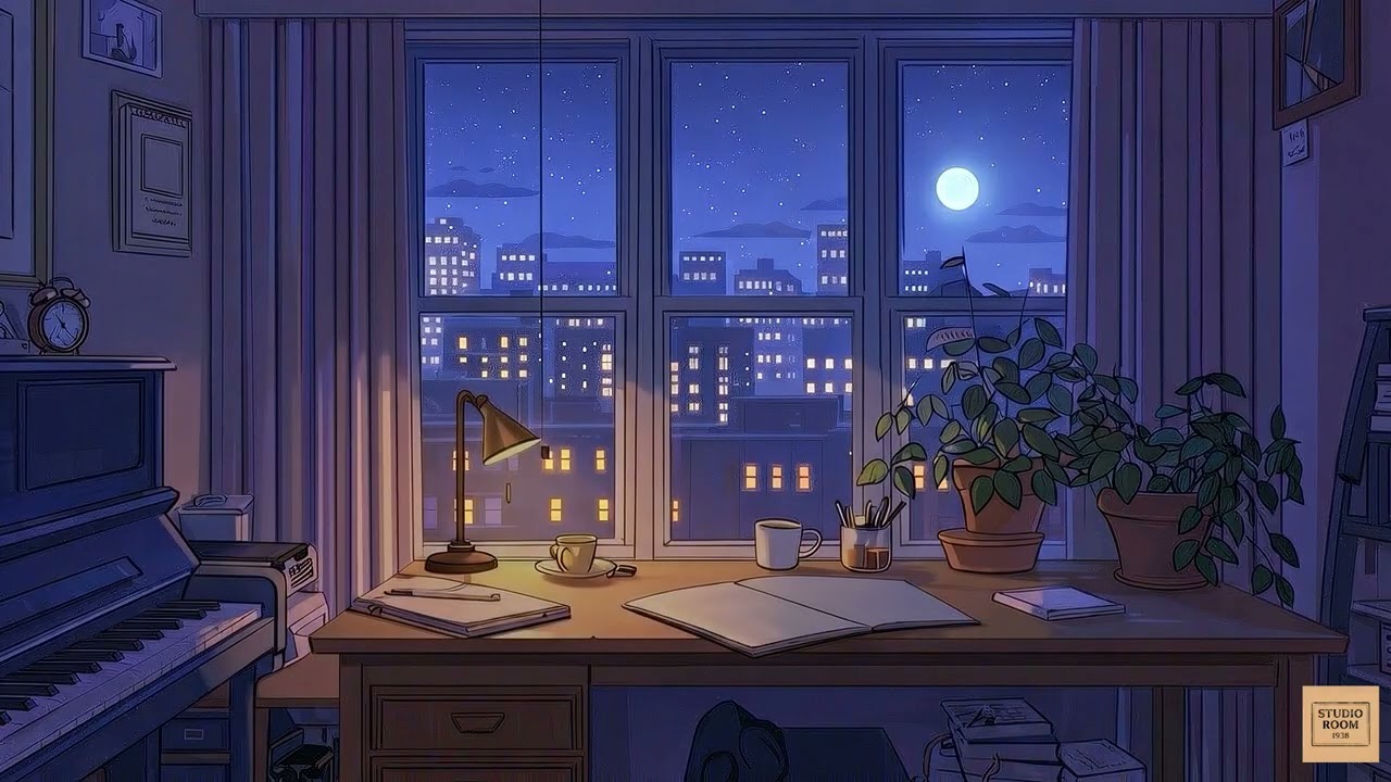 (1hour) Late Night Piano for Study & Relax | 고요한 밤, 집중을 위한 피아노