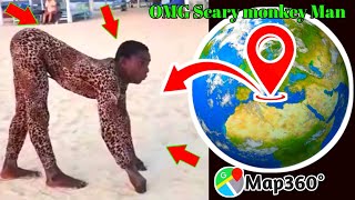 Omg Scary Monkey Man Face Sculpture On Google Maps And Google Earth