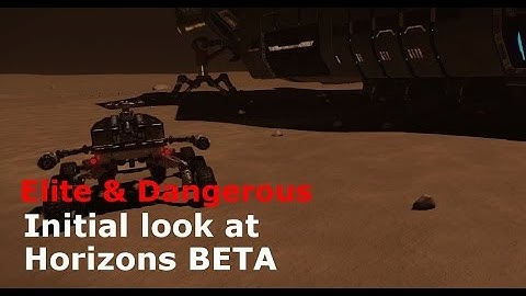 Initial look at Horizons BETA (Elite: Dangerous)