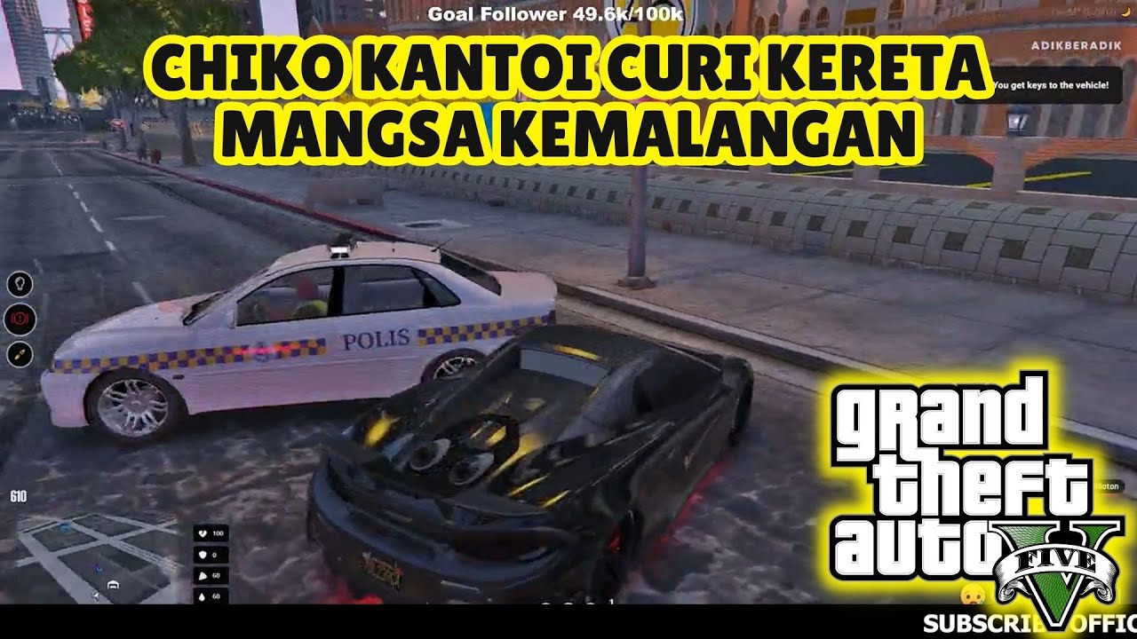 🔴 GTA 5 | CHIKO KANTOI CURI KERETA MANGSA KEMALANGAN