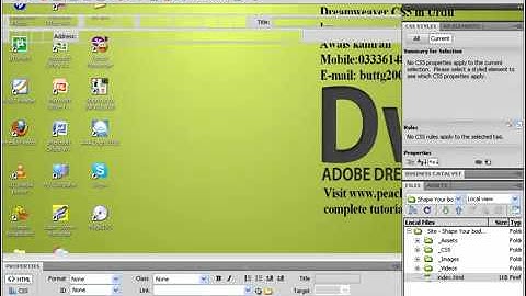 Dreamweaver Tutorial in Urdu 15_70 - YouTube.flv