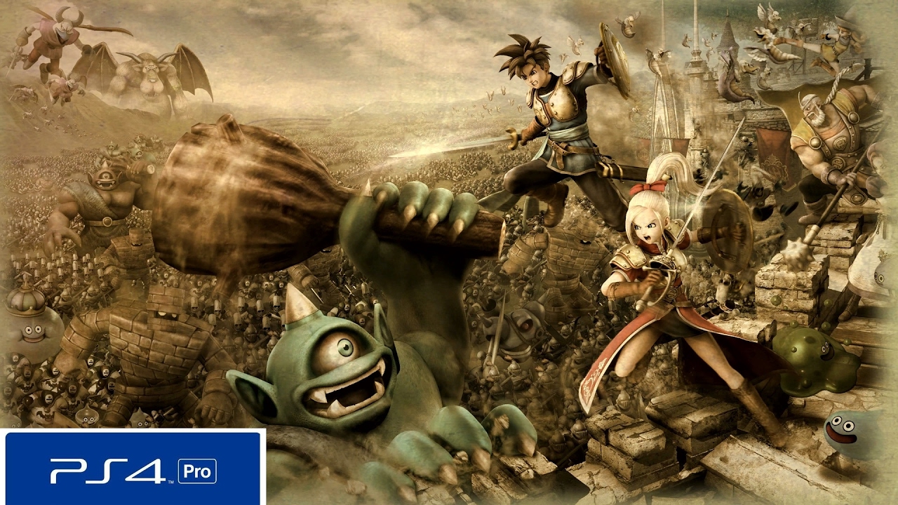 Dragon Quest Heroes PS4 Pro Boost Mode gameplay test vs PS4 standard