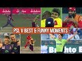 Top 10 Funny and Best Moments of HBL PSL 5 | Best Moments of PSL |