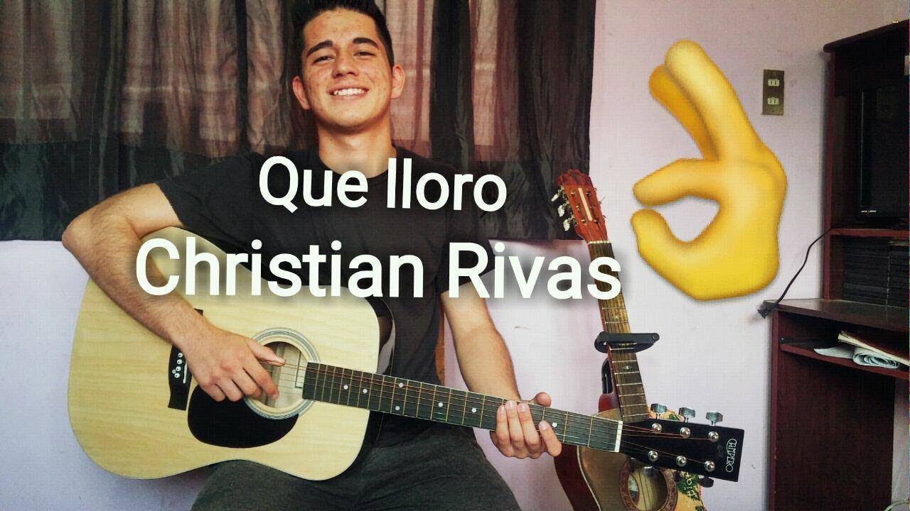 Que lloro sin bandera-cover Christian Rivas - YouTube