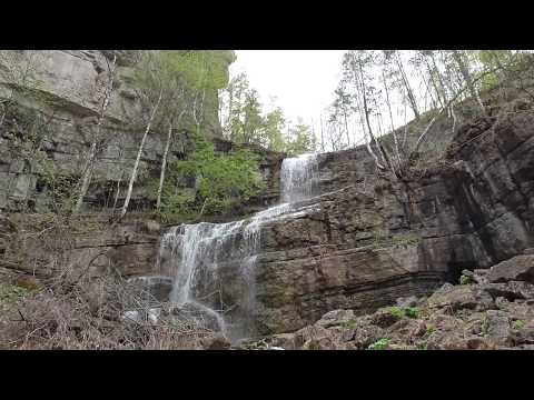 Video: Cooperla Waterfall. Waterfall in Russia, on the river Kuperlya (Bashkiria)