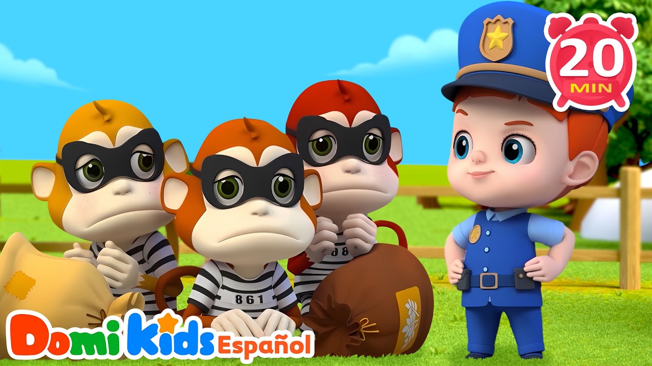Policía Bebé Persigue al Ladrón 🚔 | Canciones Infantiles | Domi Kids en Español