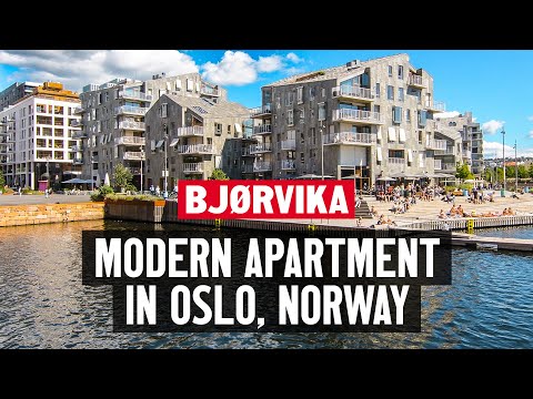 العيش في النرويج جولة في شقة حديثة في بيورفيكا أوسلو 