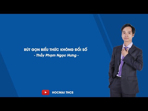Video Rút gọn biểu thức không đổi số - Toán 9 - Thầy Phạm... - youtube