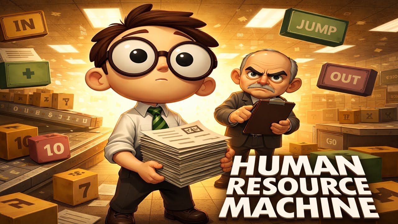 Human Resource Machine – Year 34 Puzzle Solution (Vowel Incinerator)