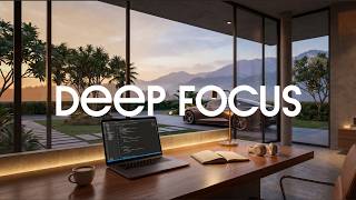 Deep Focus Music for Studying | Peaceful Sunset Villa Ambience 🌆