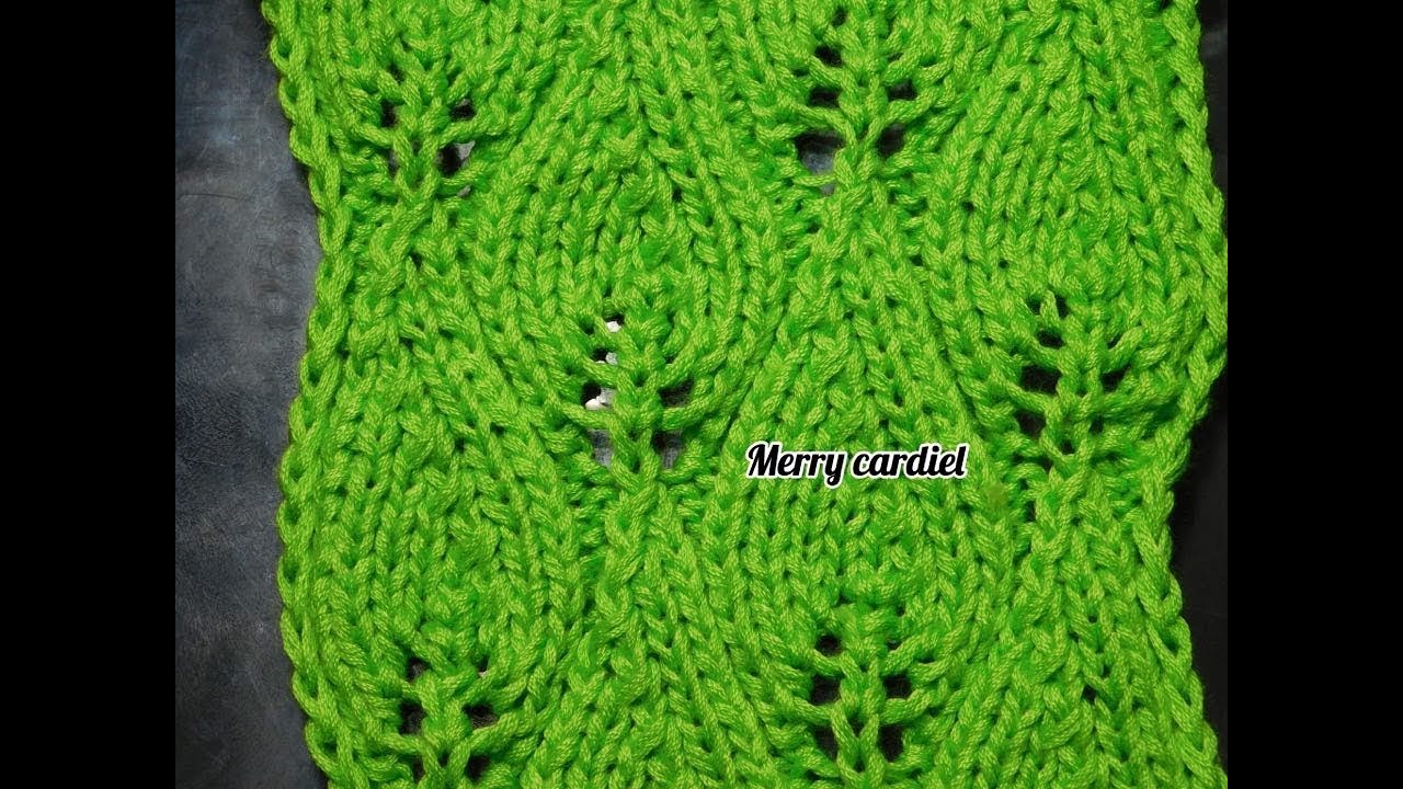 PUNTO CALADO HOJAS VERDES