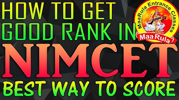 How to get good Rank in NIMCET || Best Way to score || In style of  Amit Katiyar
