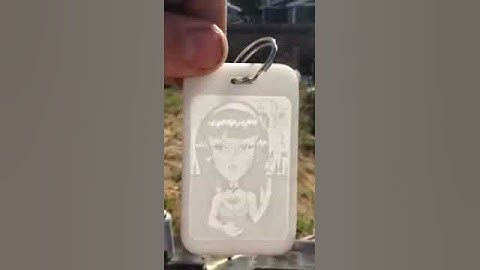 Custom lithophane keychain