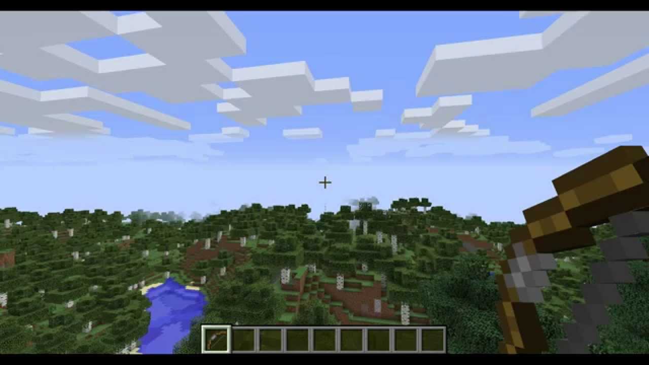 Shooting a bow in Minecraft in REVERSE!! - YouTube