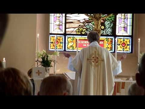 Hgmssa i Hjo kyrka p Kristi frklaringsdag 2009 del 4 - Lutheran eucharist