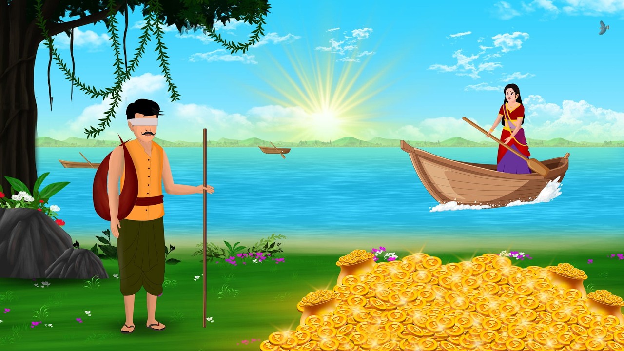 अंधा पिता और तकदीर वाली बेटी | Hindi Story | moral story | cartoon stories